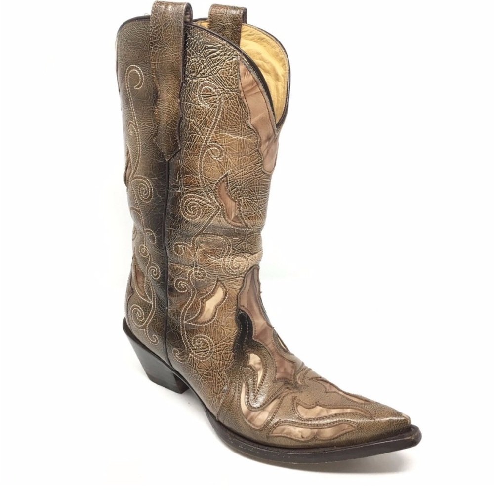 Women's Corral Tabaco Sharpey Western
Boots Sz7.5M  Cowboy Boots